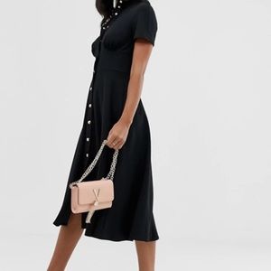 ASOS DESIGN corset skater midi dress